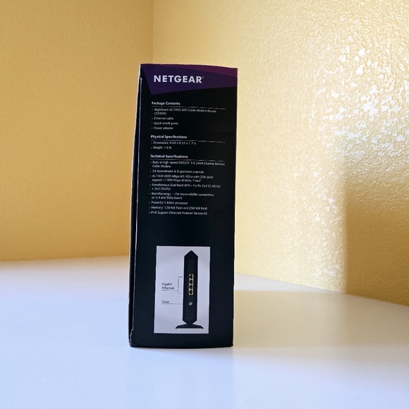 Netgear C6900 Nighthawk AC1900 WiFi Cable Modem Router Dual Band Wired Wireless - Picture 3 of 14